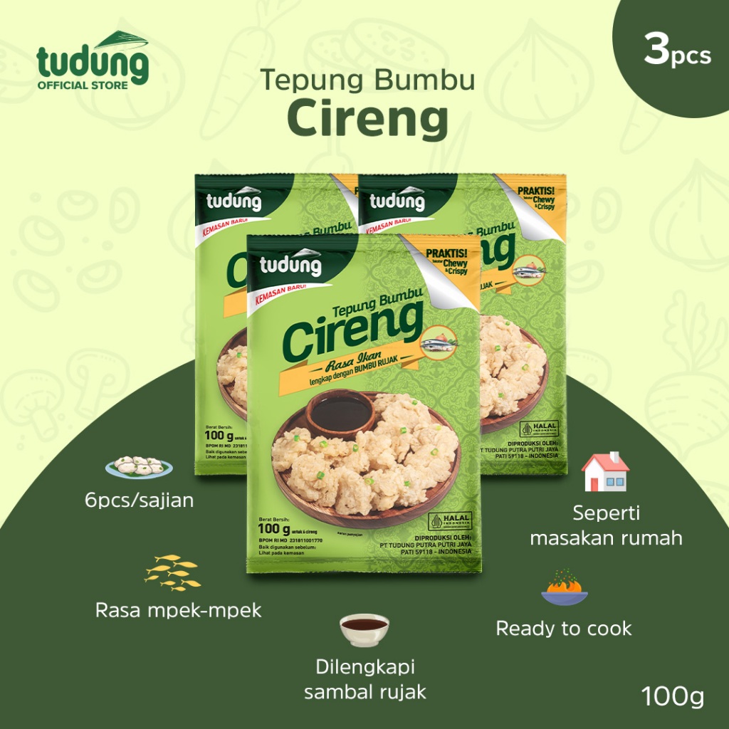 

Tudung Tepung Bumbu Cireng 100g Bundling 3