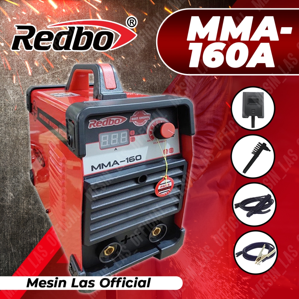 Mesin Las Listrik REDBO MMA 160A Portable - Trafo Las MMA 160A Berkualitas
