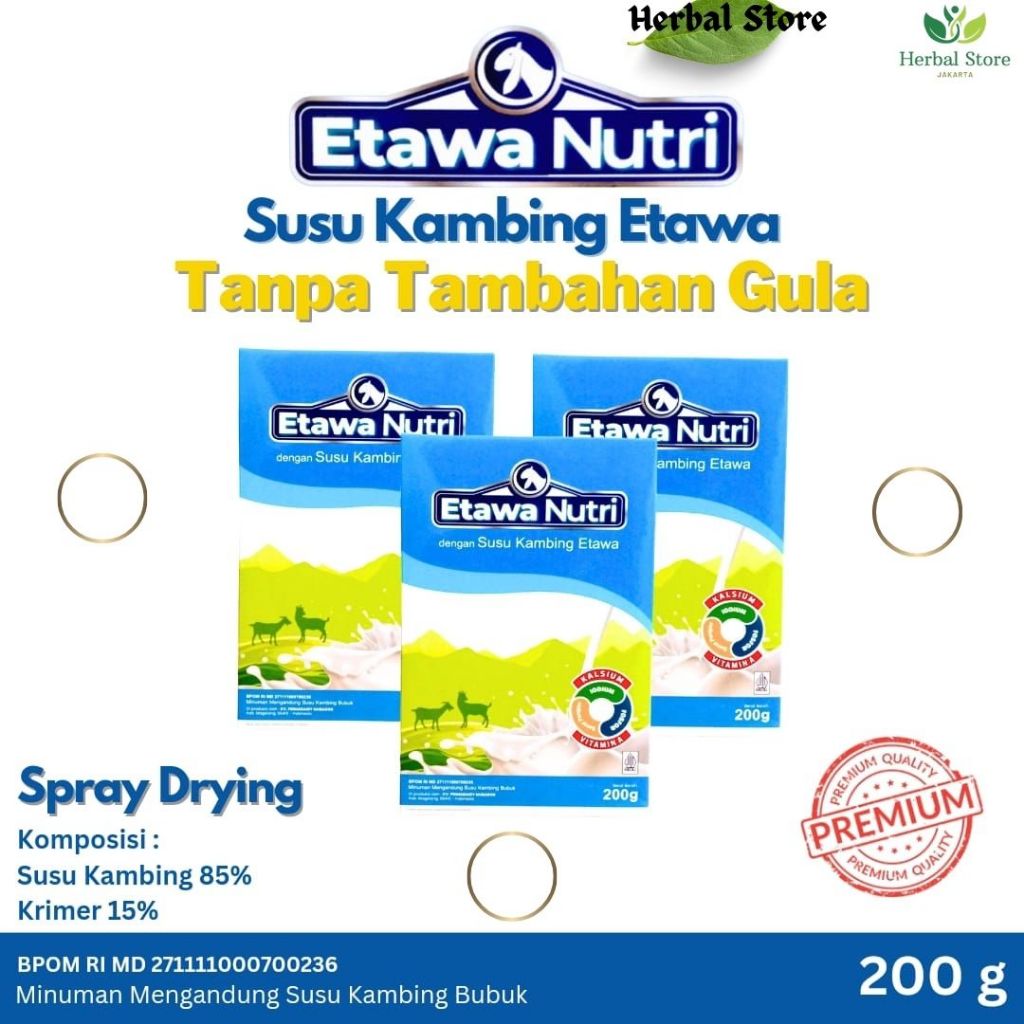 

ETAWA NUTRI Susu Kambing Bubuk Asli Original Tanpa Tambahan Gula asli