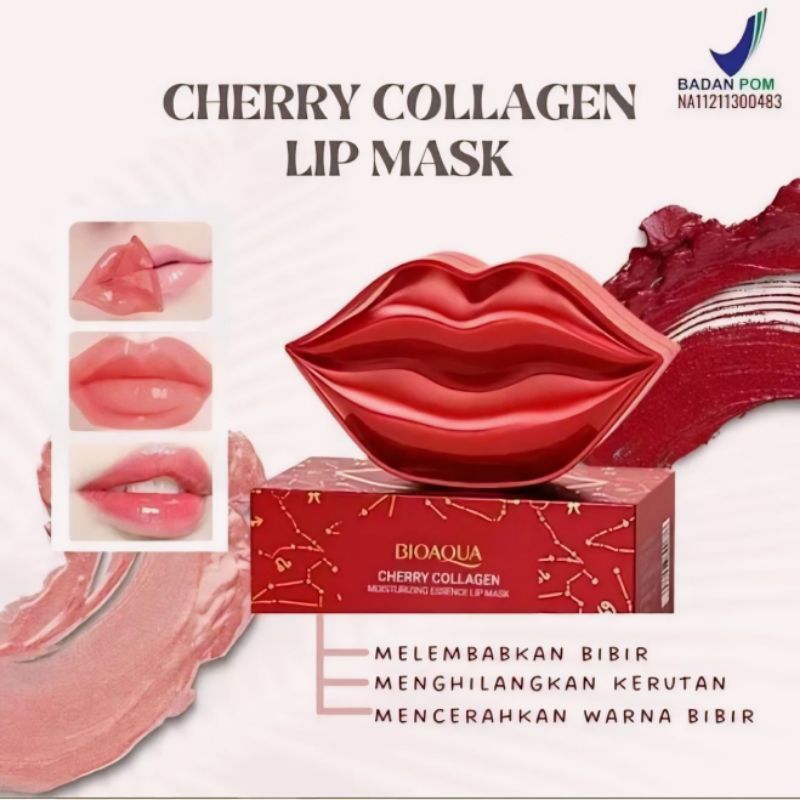 [[PROMO]] BIOAQUA Masker Bibir Cherry Collagen Moisturizing Essense Lipp Mask