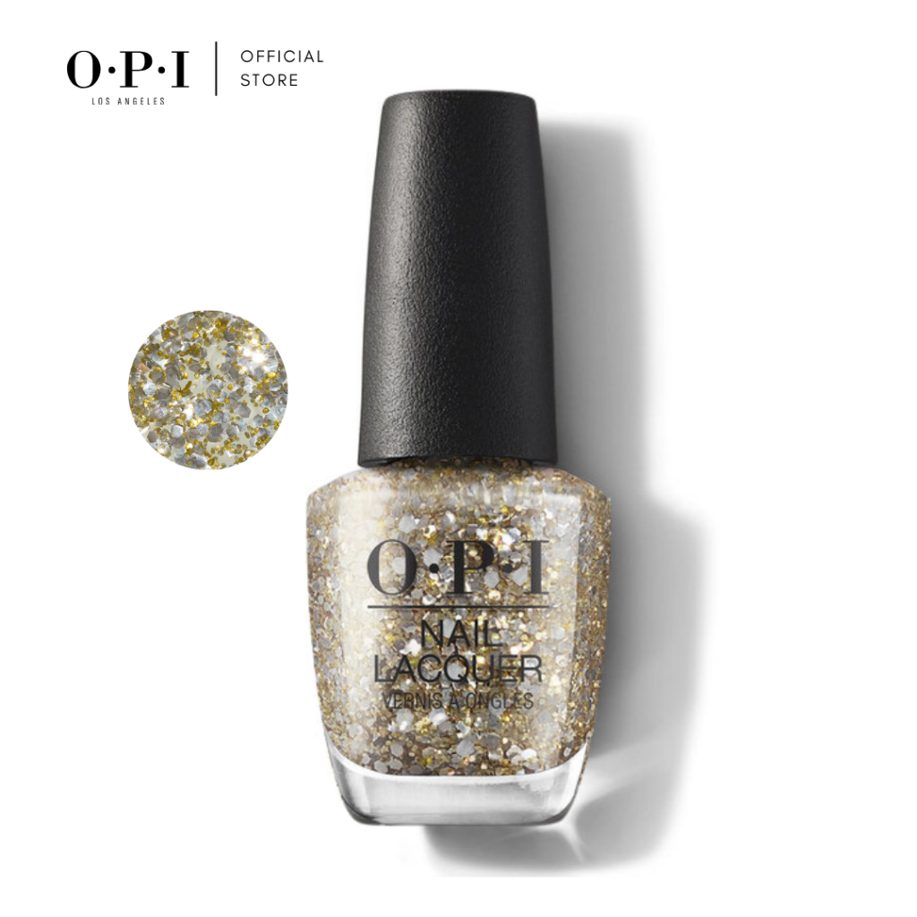 OPI Nail Polish/Kutek - Gold & Silver Glitter - Jewel Be Bold - Pop the Baubles - HRP13 - 15ml
