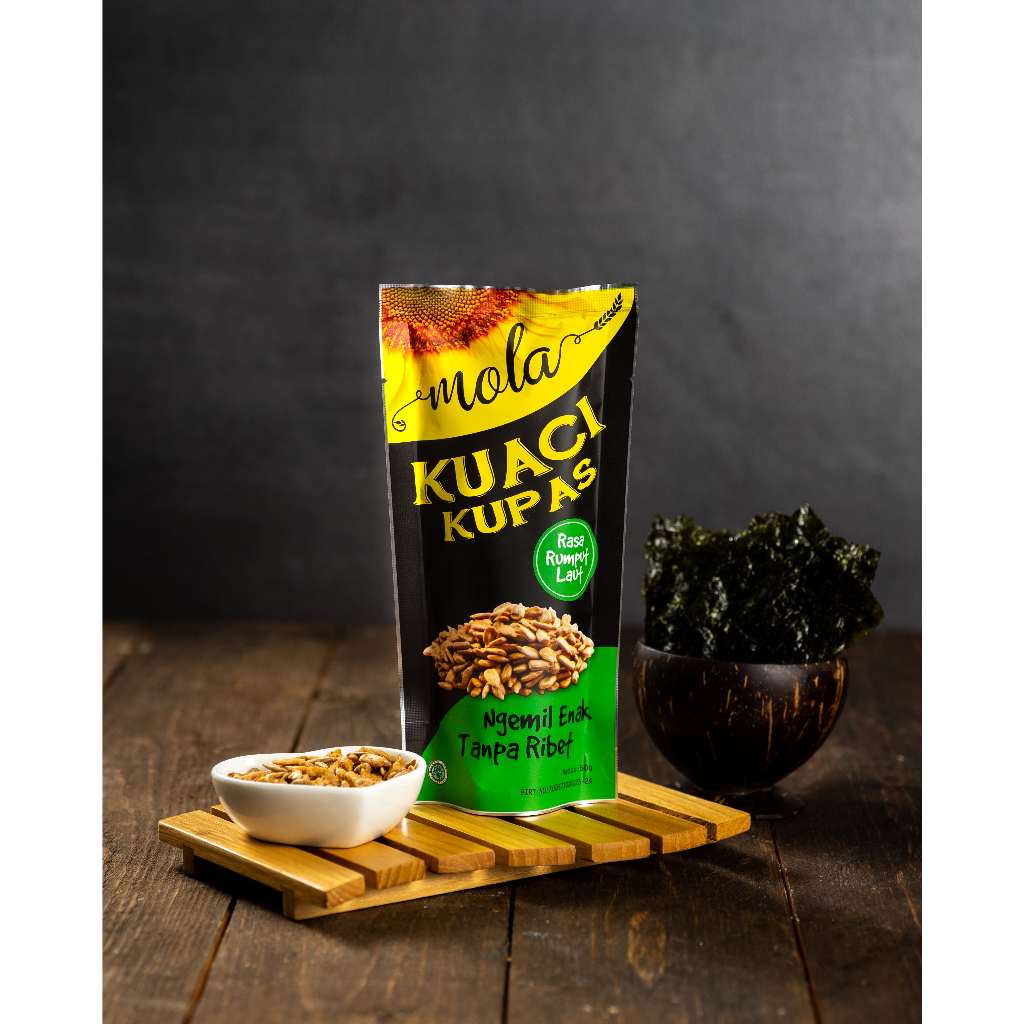 

Mola kuaci kupas 50 gram ngemil ga ribet