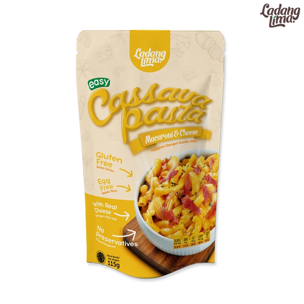 

ATQ437 STAR Ladang Lima Cassava Pasta Mac Cheese 115gr