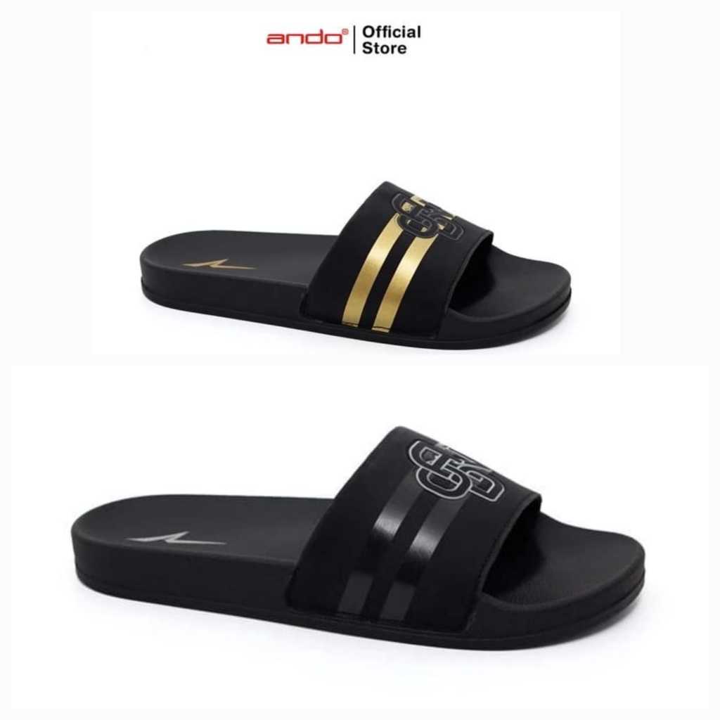 Ando Voyage Terbaru Sandal Slide Pria Sendal Slop Cowok Laki Ando Original