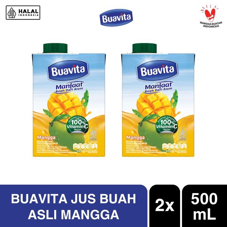 

Buavita Juice Mangga 500ml Twinpack