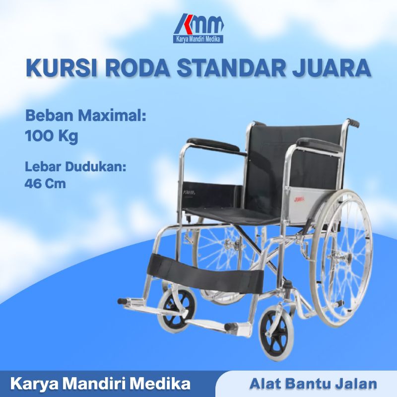 Kursi Roda Standart Avico Merk ( Juara ) Tipe JM 05 Standart Lipat