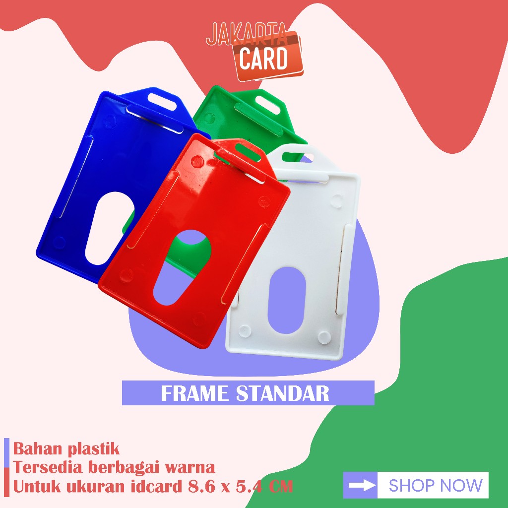 

Card Holder Mika Kartu ID Card Casing kartu amica Tempat Karyawan Pegawai Kantor PLASTIK Mika