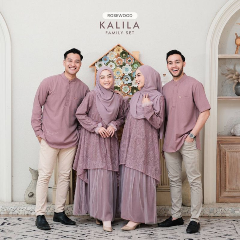 Couple Kalila by Zayra Hijab |Couple Lebaran| Famset|Dress brukat|Dress wisuda