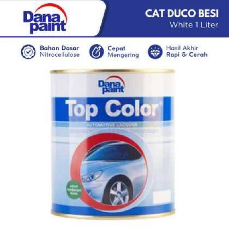 Cat Putih Duco Top Color White Cat Motor Mobil Velg Rangka Dana Paint 1 Kg