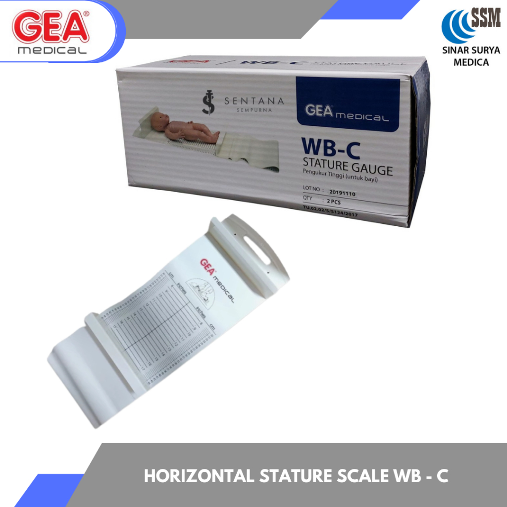 STATURE METER GAUGE WB-C BAYI - GEA / ALAT PENGUKUR PANJANG BADAN BAYI