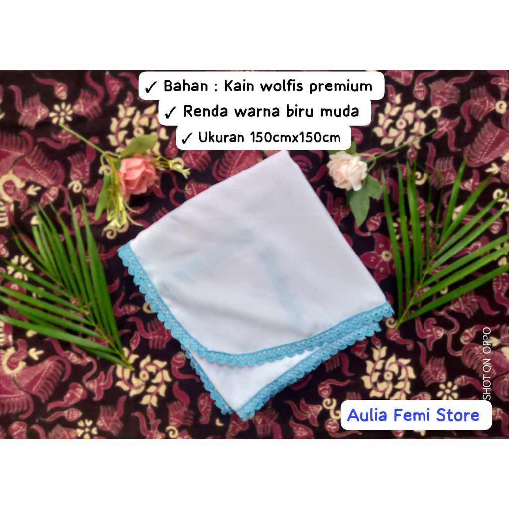 Kerudung standart Gontor Putri wolfis sekolah dan Harian