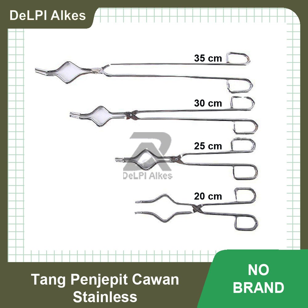 Tang Klem Penjepit Cawan Crucicble Porselin Besi Stainless  / Ton Krus Jepit Cawan