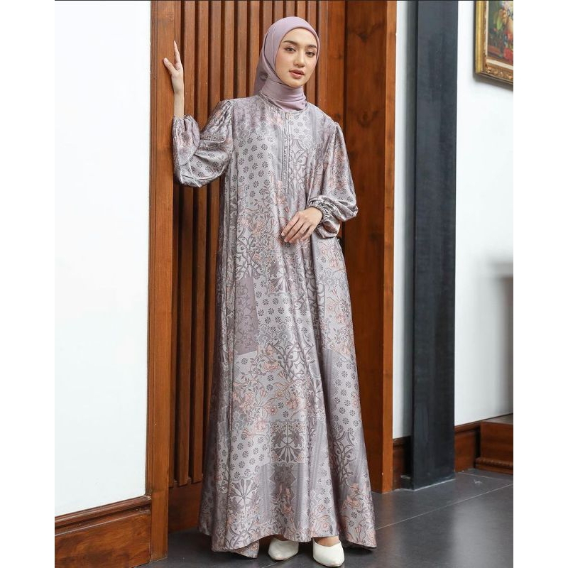 valara dress brown by geulis