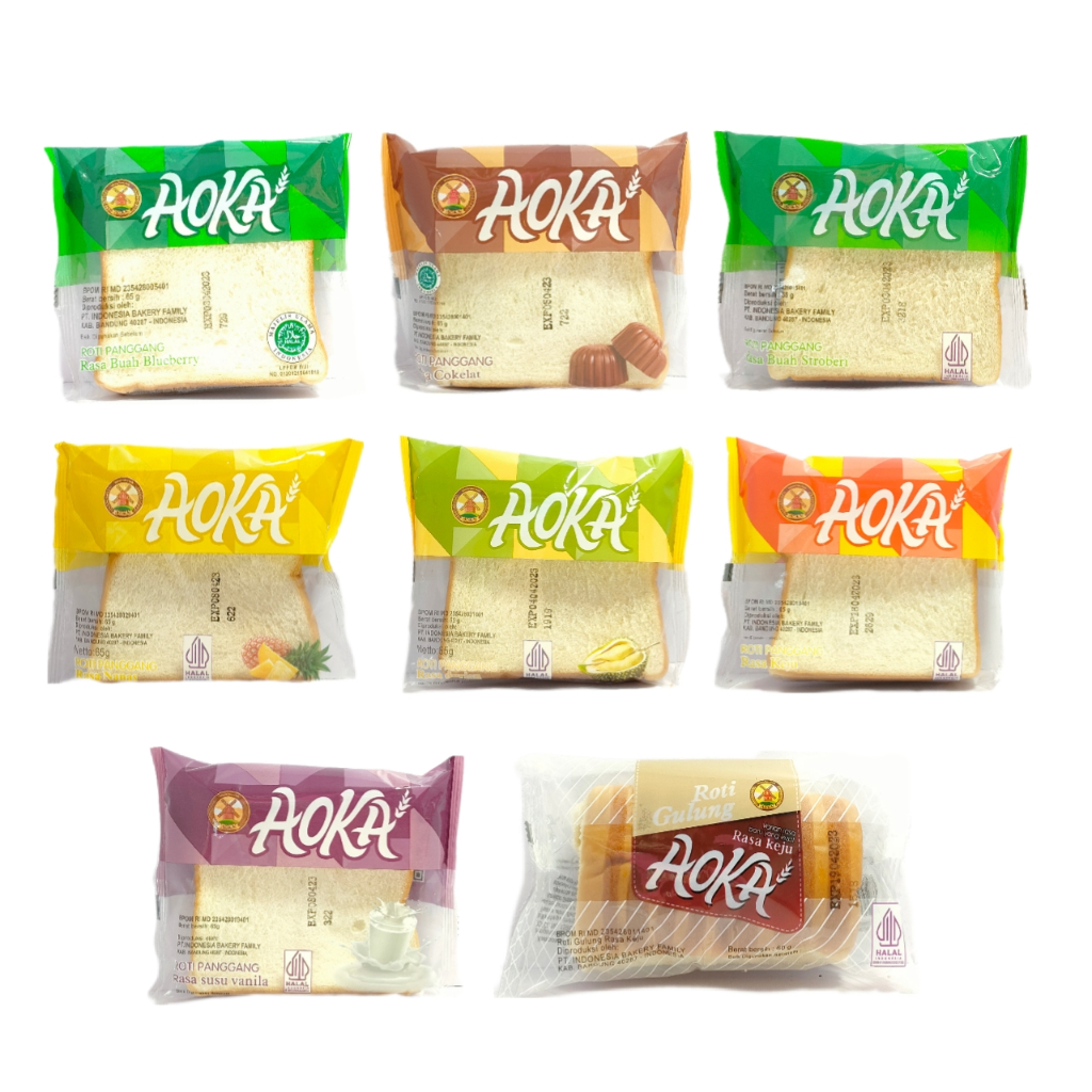 Roti Aoka Panggang,Gulung,Momotaro Paket 5 Pcs