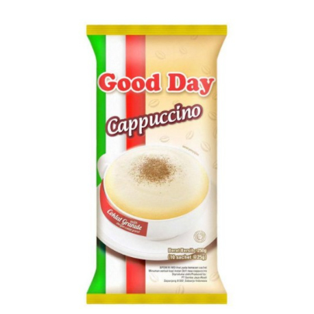 

GOOD DAY CAPUCCINO KOPI INSTANT RENCENG 10 SACHET