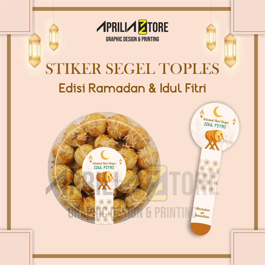 

Cetak Stiker Segel Toples Edisi Puasa Bulan Ramadan Lebaran Idul Fitri - Sticker Kemasan Makanan Minuman Toples - Ramadhan Idul Fitri