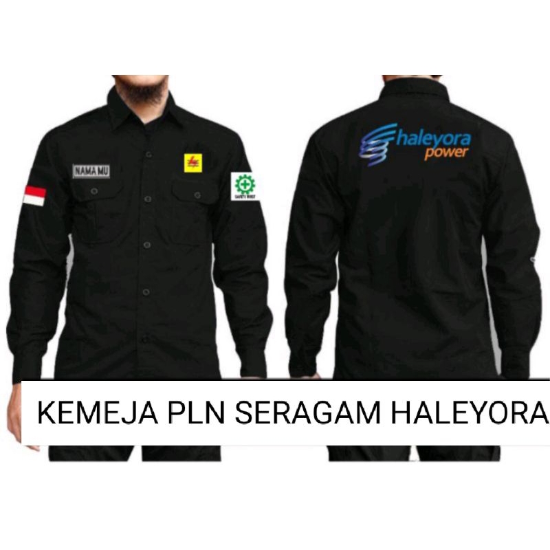 BIG SIZE KEMEJA PLN HALEYORA POWERINDO BAJU PLN HALEYORA POWERINDO SERAGAM BUMN PLN HALEYORA POWERIN