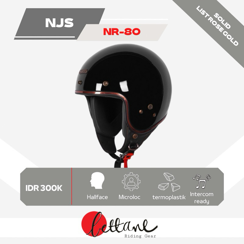 NJS NR80's Solid Helm Classic Free Pet