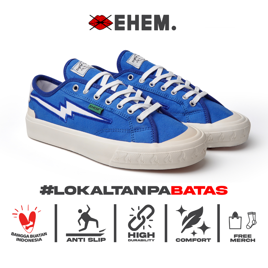 Ehem - Sepatu Sneakers Unisex Pria Wanita Dexter Low Blue