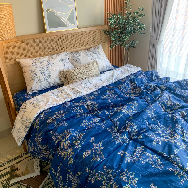 New Sprei Katun motif Furama Ellys, HM paris, tottori, aston, geometri | Anti geser | Sprei home mad