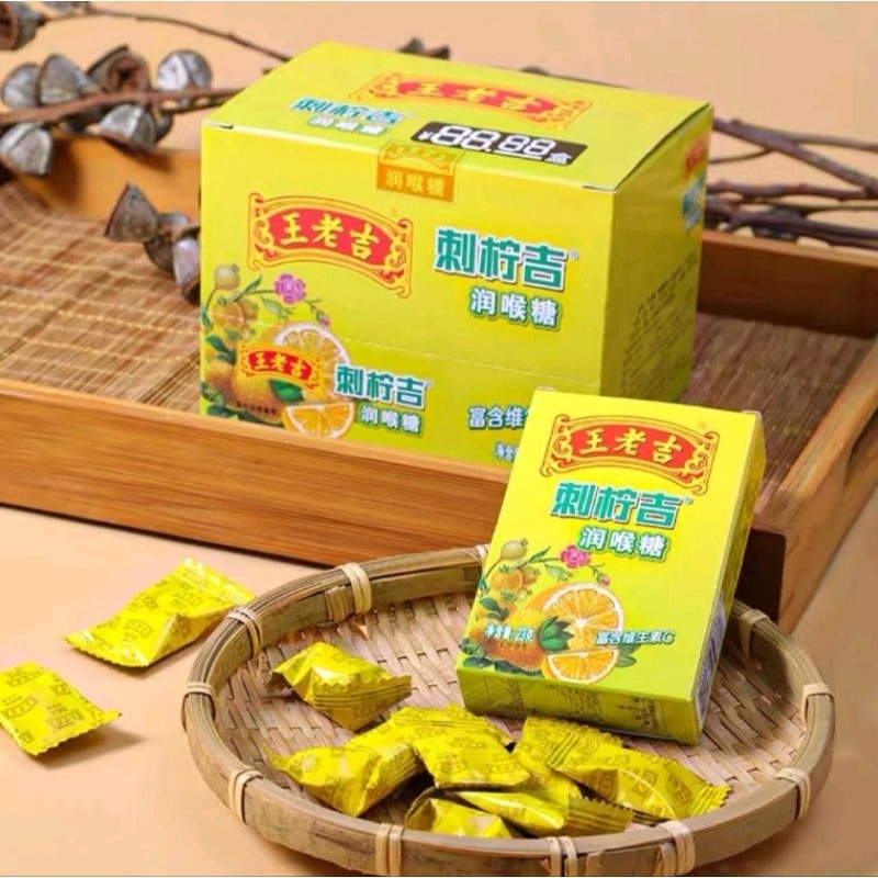 

Permen Pelega Tenggorokan Wang Lau Chik Run Hou Tang Cemilan Snack Viral China