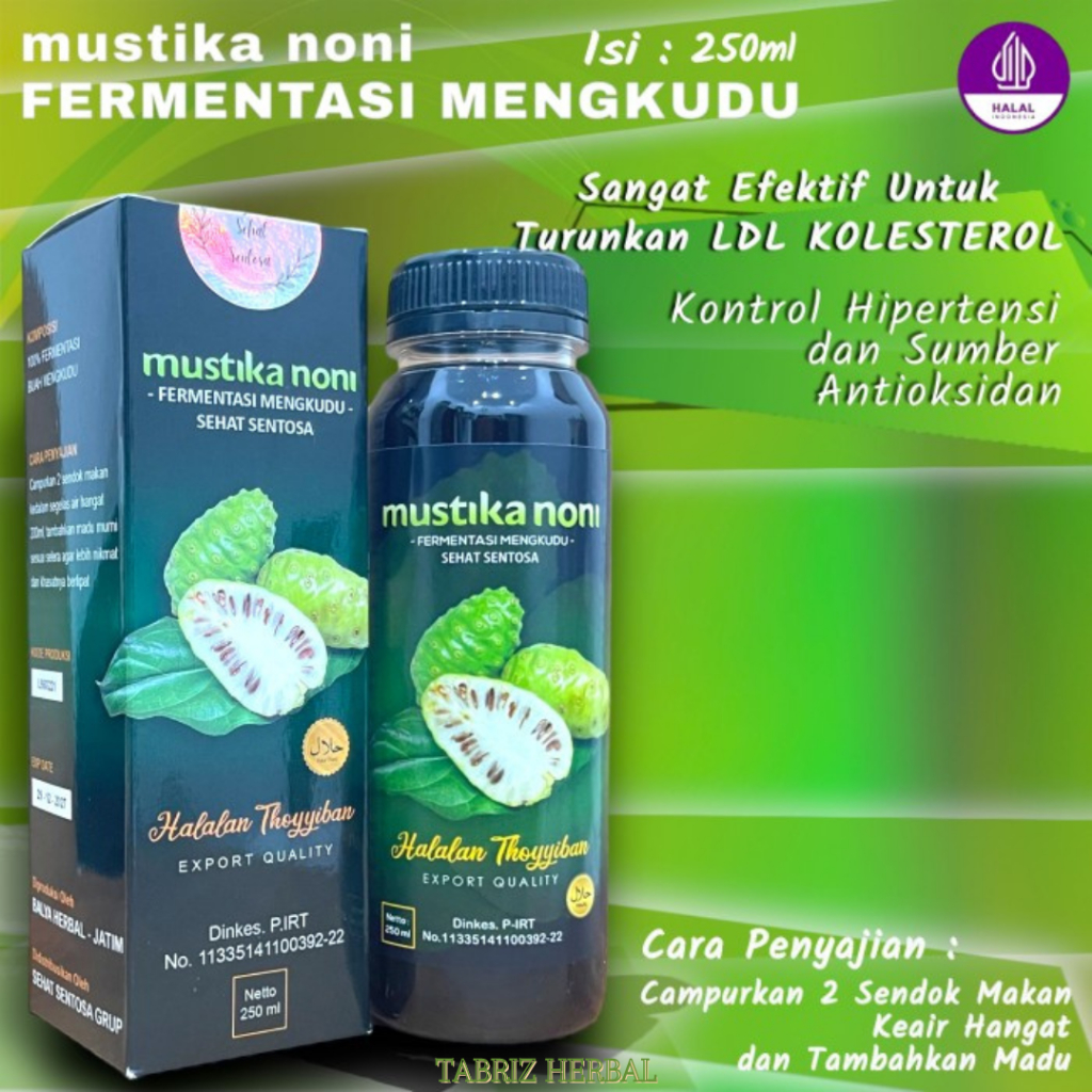 

Mustika Noni Fermentasi Mengkudu Jus Buah Mengkudu Asli isi 250 ml