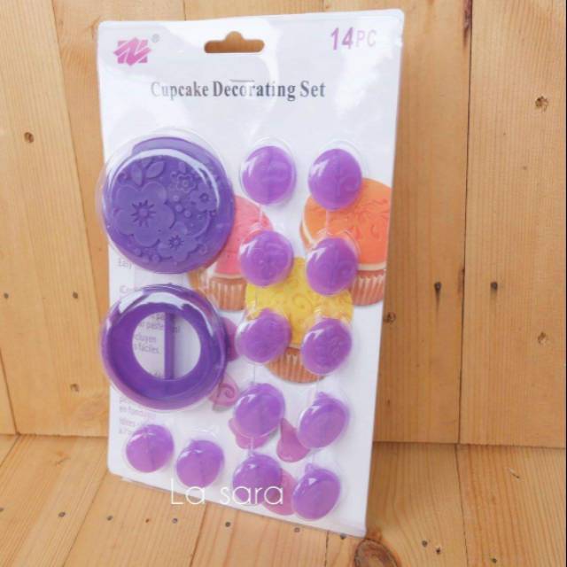 52106 Flower Stamp Embosser Untuk Cupcake