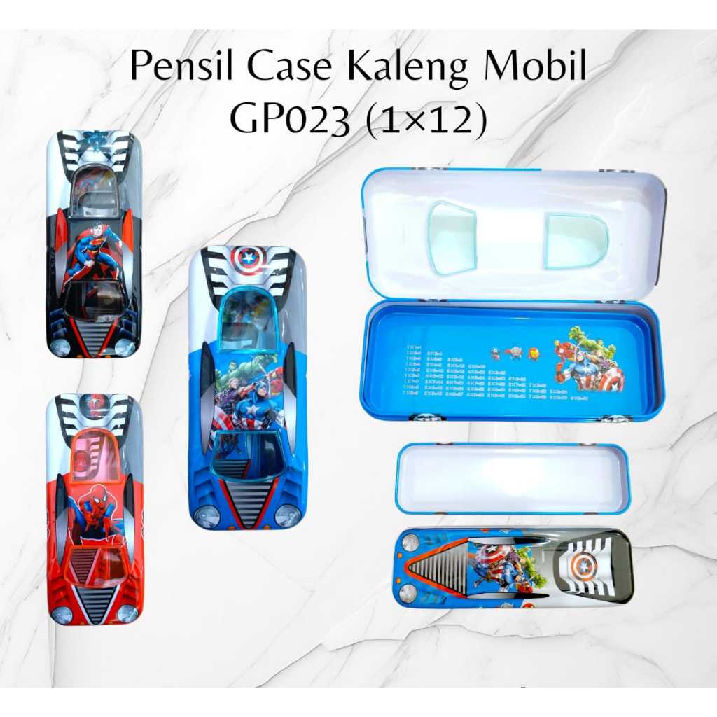 

TEMPT PENSIL / PENSIL CASE KALENG MOBIL + ISI ANAK GP-023