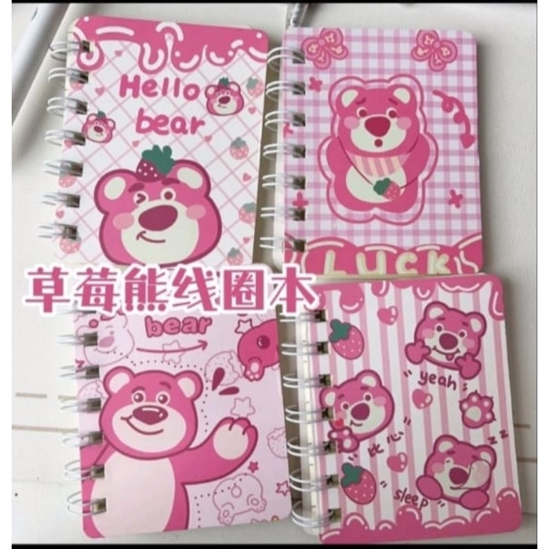 

Notebook Mini A7 Ring Lotso isi 80 / Buku Tulis A7