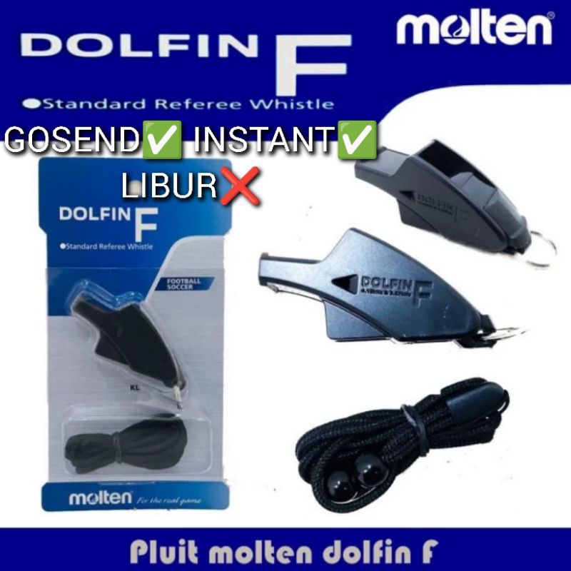 PLUIT MOLTEN DOLFIN F ORIGINAL PRIWIT WASIT REFEREE WHISTLE dolphin dolpin