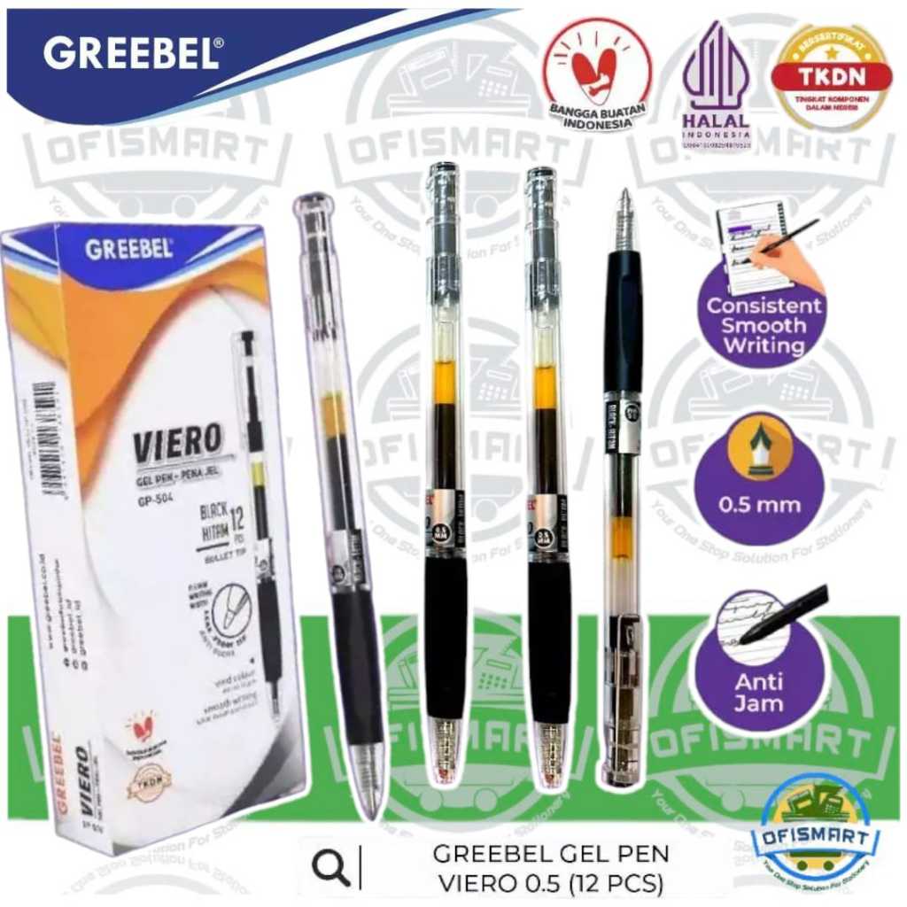

Greebel Gel Pen GP-504 Viero 0,5mm | @1Ktk=12PCs
