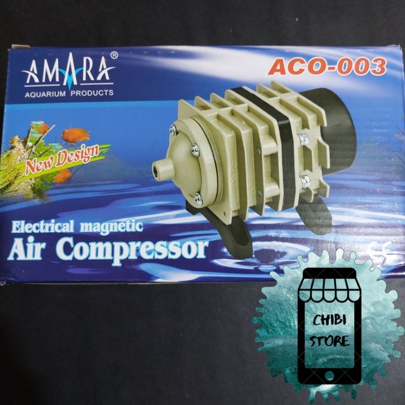 MESIN AERATOR AMARA ACO-003 / MESIN OKSIGEN GELEMBUNG AIR COMPRESSOR AMARA ACO 003 / MESIN AERATOR A