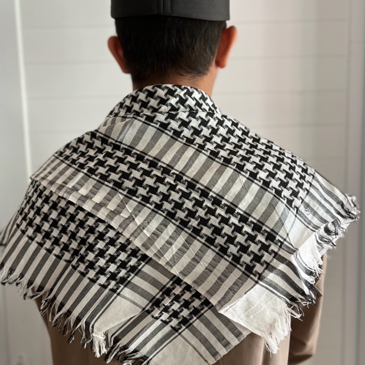SORBAN ARAFAT MOZAIK PREMIUM GA TEMBUS PANDANG PECI RAJUT POLOS MOTIF SEJADAH MUKENA TRAVEL TASBIH S