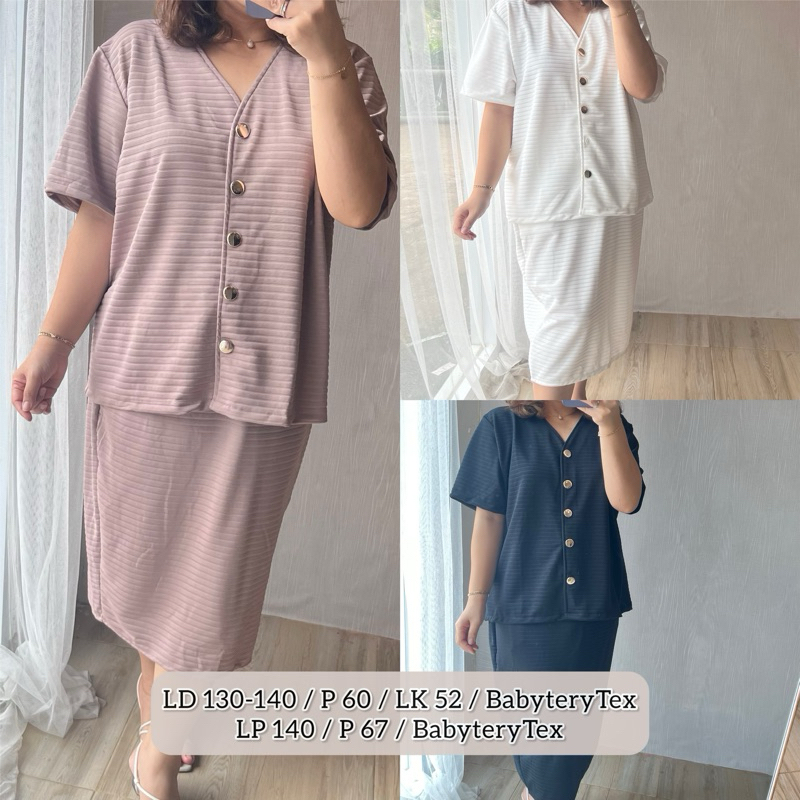 BEAUTYBIG - DELLI KNIT SKIRT SET PREMIUM JUMBO BIGSIZE