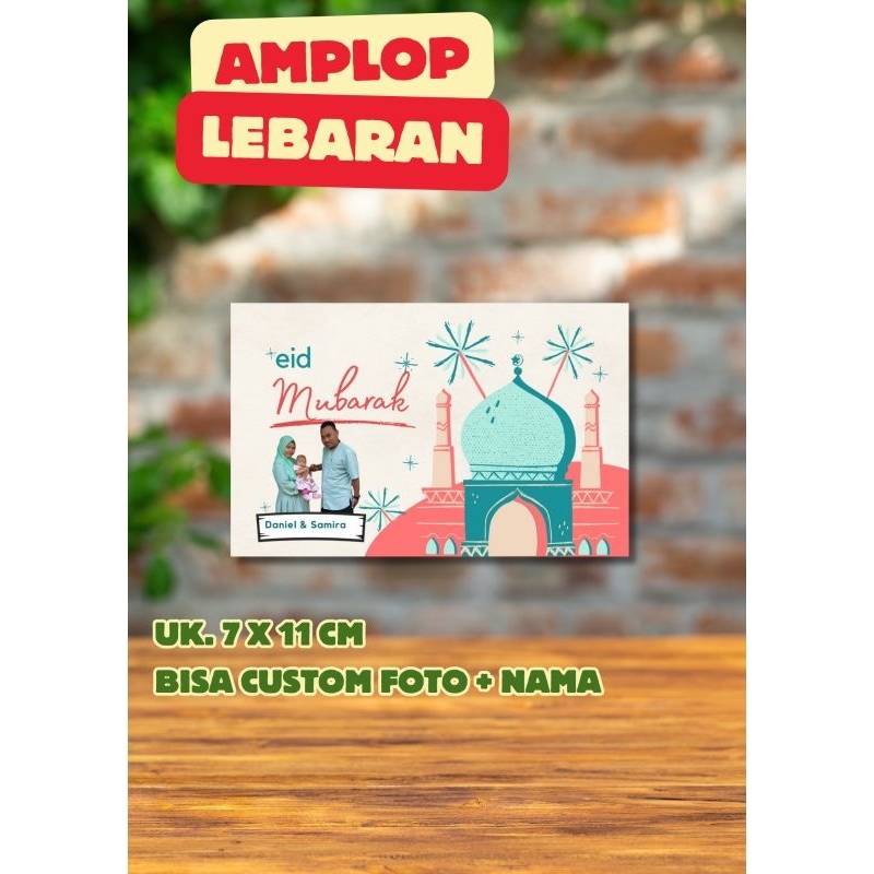 Amplop Lebaran custom foto dan nama