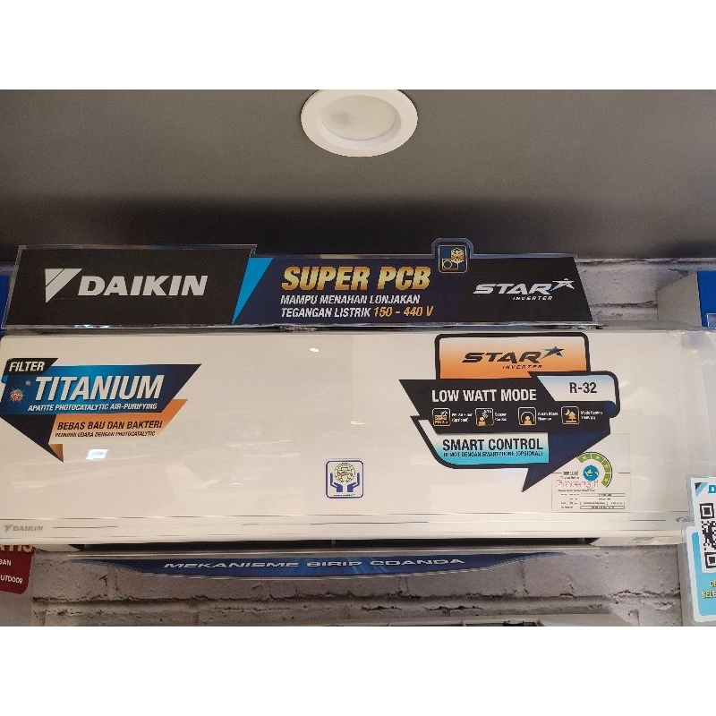Daikin AC split 1pk smile inverter