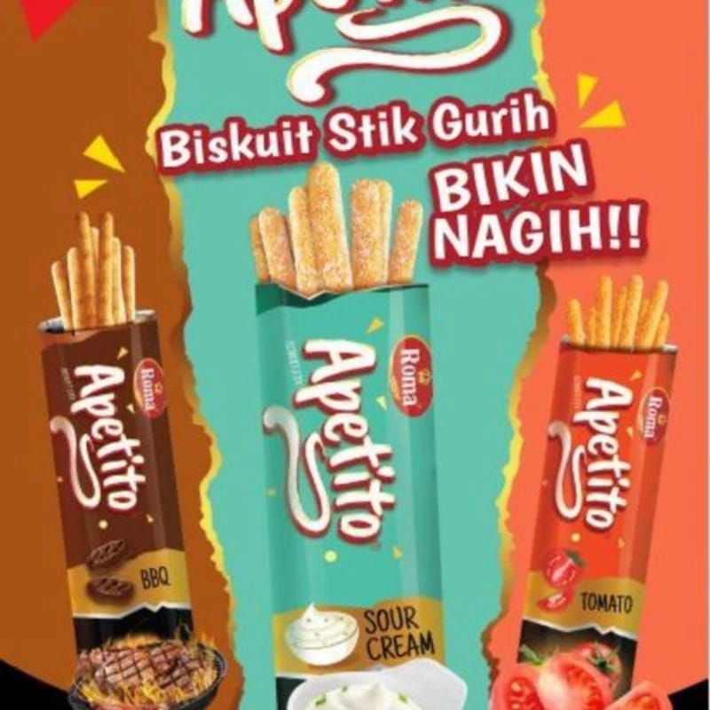 

ROMA APETITO BISKUIT STIK ALL VARIAN 1 KOTAK 12 PC