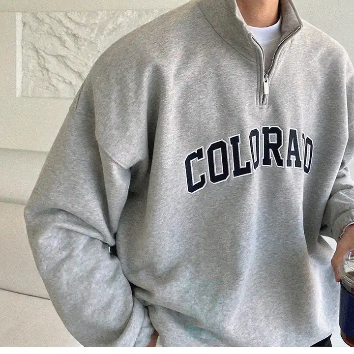 Sweater Crewneck Halfzip Rugby COLORADO - Crewneck Rugby Pria Wanita Premium