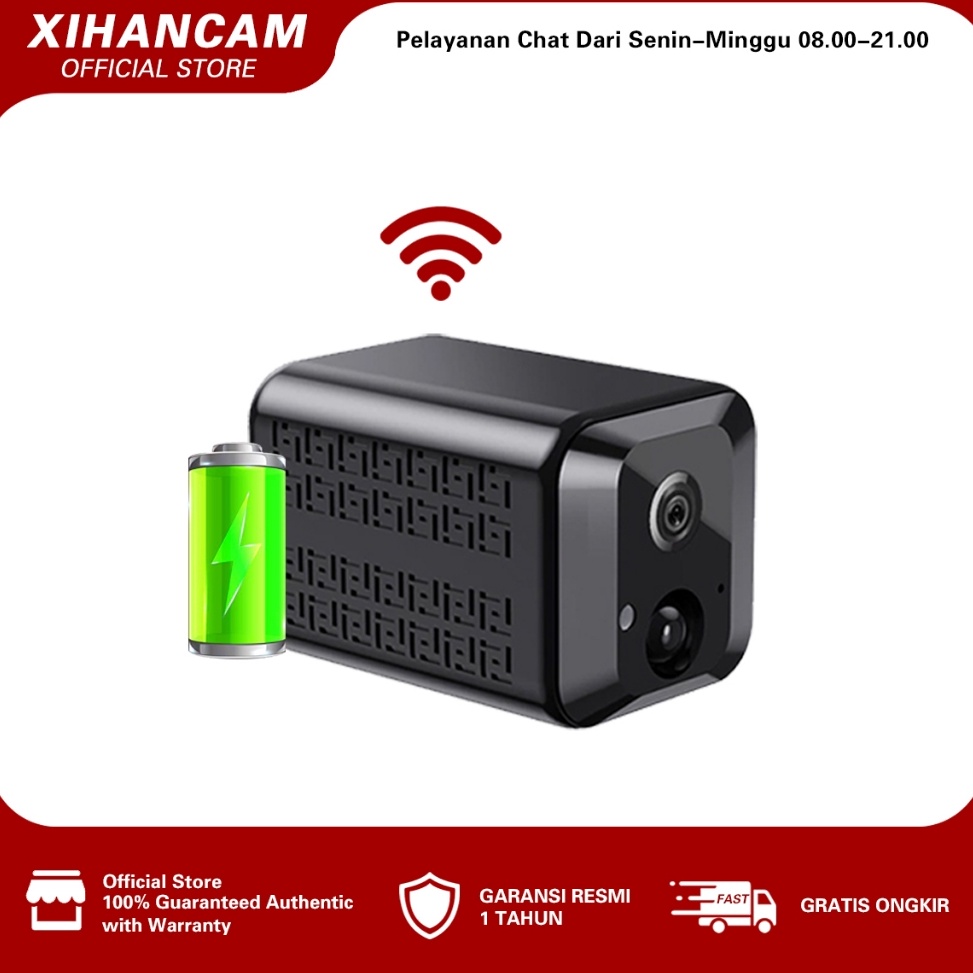 Best Seller XIHANCAM 5MP Kamera CCTV Mini Tersembunyi Tanpa Kabel Tahan Air Hidden Camera Kecil Wifi