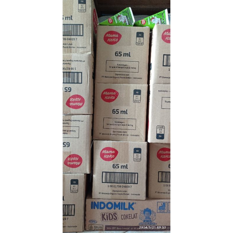 

1Dus Santan Mamakoko isi 32 (Santan Indofood Berkwalitas) PROMO