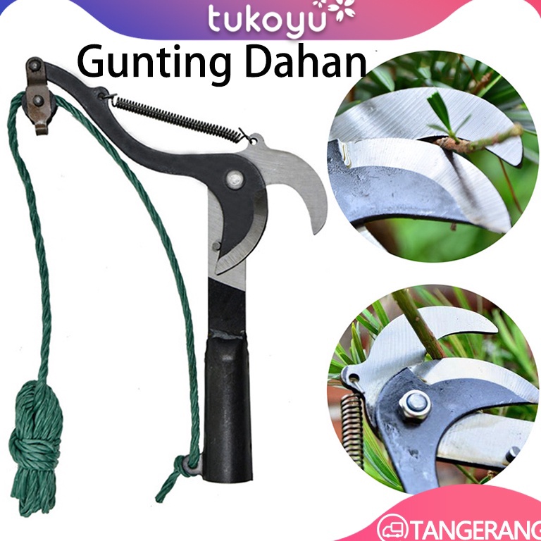 CHEKOUT Gunting Dahan TarikGunting Dahan Pohon Tali Pohon Anti Karat Tree Pruner