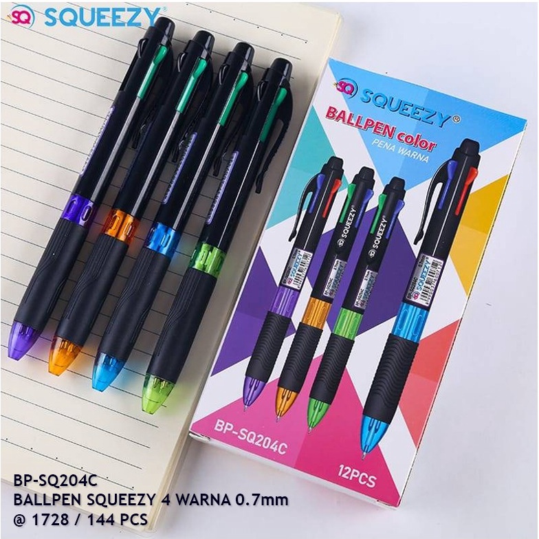 

Miliki Segera Ballpoint 4 Warna Squeezy Ballpen Bolpoin 1 PAK ISI 12 PCS BPSQ24C Q6V
