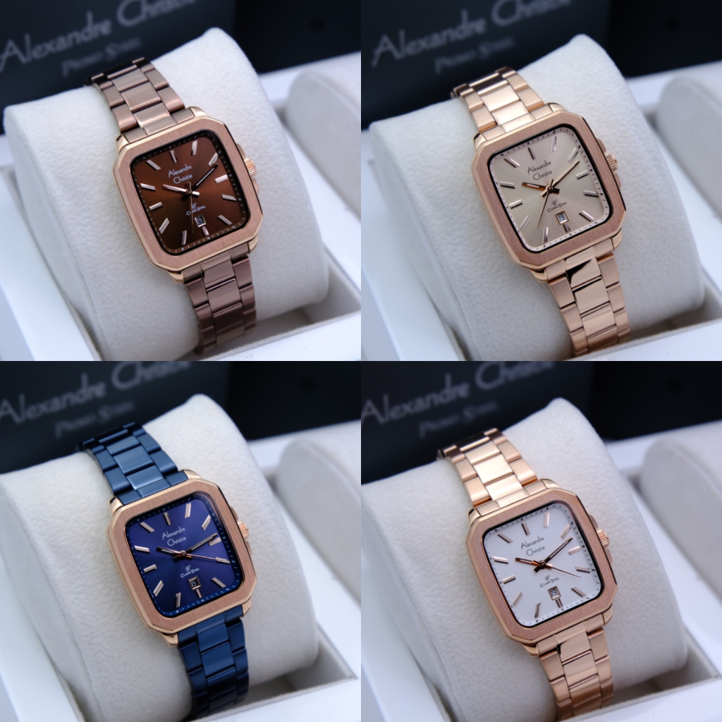 ORIGINAL Jam Tangan Wanita Alexandre Christie AC 8687 / AC8687 Garansi 1 Tahun