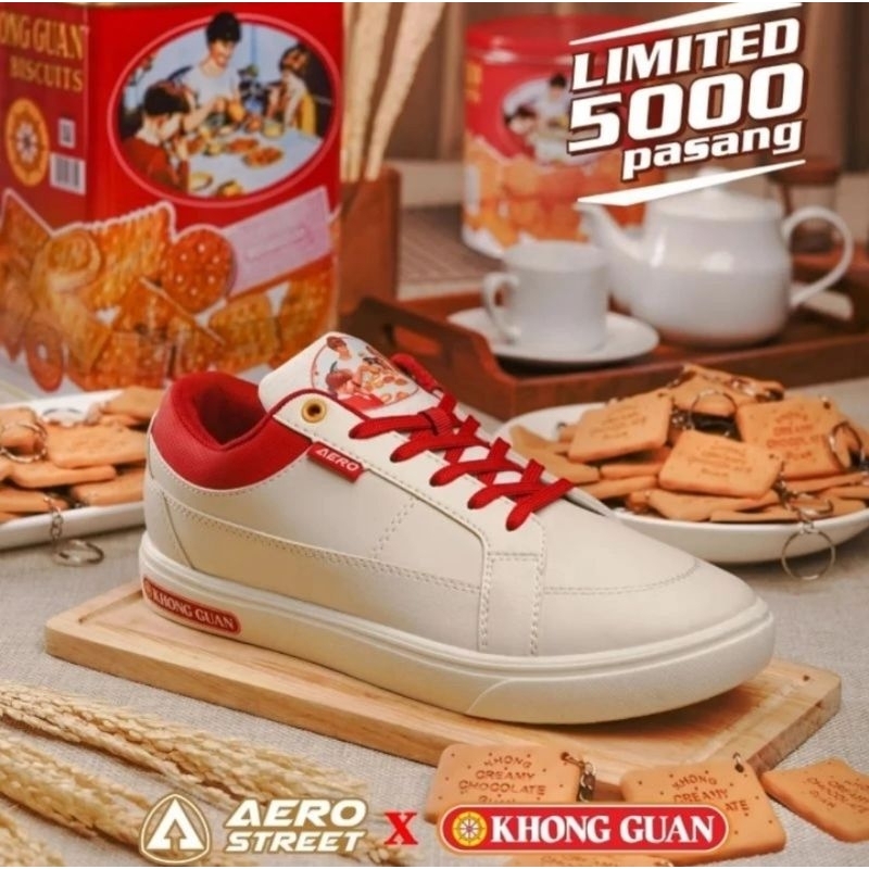 Sepatu Aerostreet Khong Guan limited edition Ukuran 40 / 25.9 cm