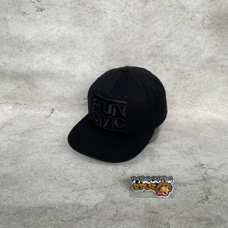 Topi Run DMC Hitam Snap Back Dewasa Second
