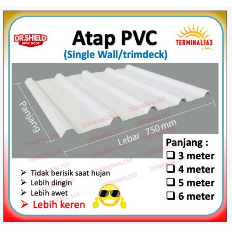 atap PVC (Dr Shield) spandek avian product