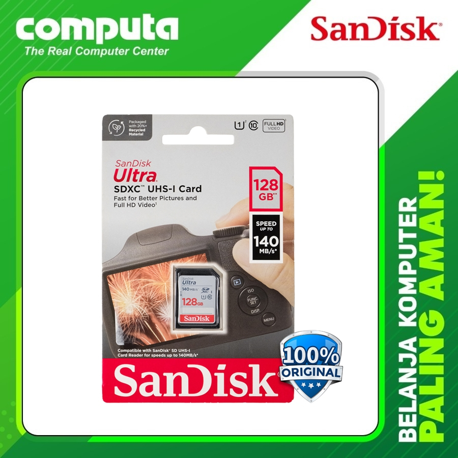 SanDisk Ultra SDXC Card Class 10 128GB Original
