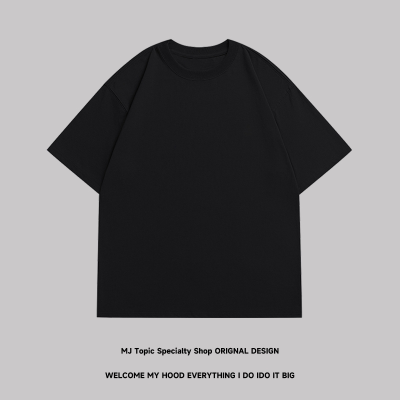 kaos laki laki kaos hitam katun baju kaos lengan pendek  baju pria kaos kerah kaos termurah kaos abu abu kaos pasangan baju atasan pria-HITAM（Warna dasar）