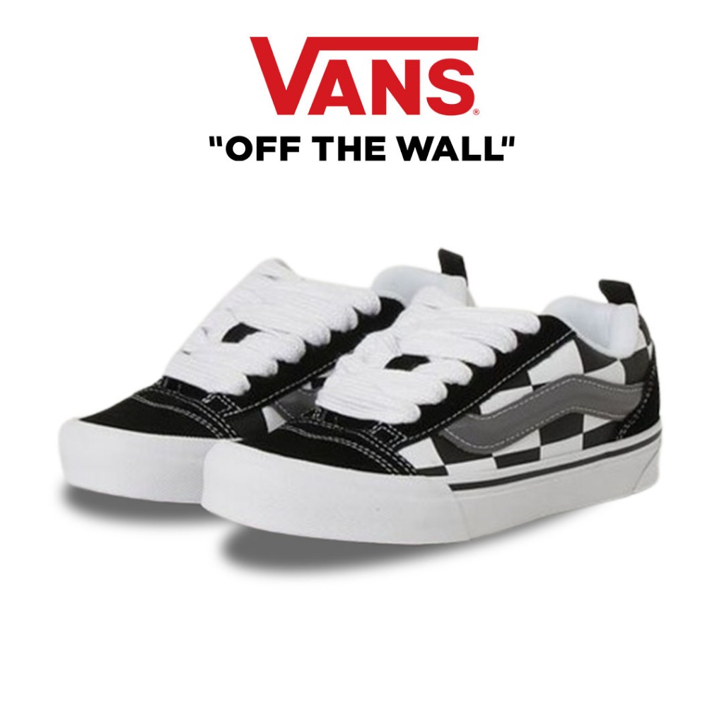 NEW Vans Knu Skool Mega "Checkerboard Black / White" / Vans Knu Skool / Vans Original / Knu Skool Or