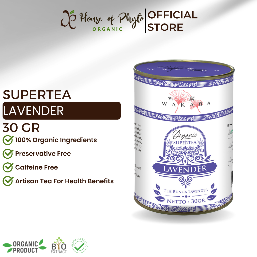 

Supertea Lavender WAKABA Teh Herbal mengurangi tekanan darah berlelbih - 30g